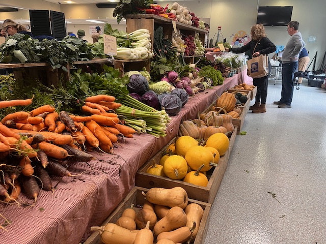 Farmers market booth